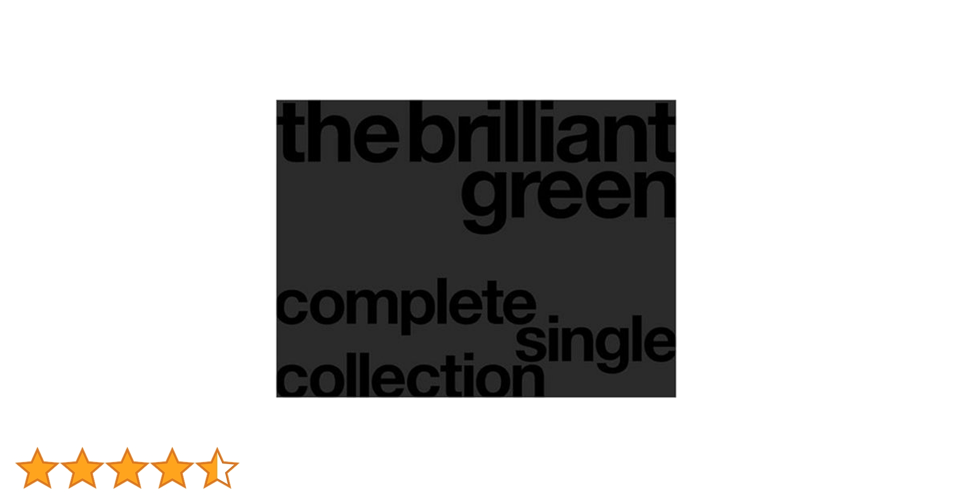　the brilliant green　まとめ売り Amazon.co.jp: the brilliant green complete single collection'97